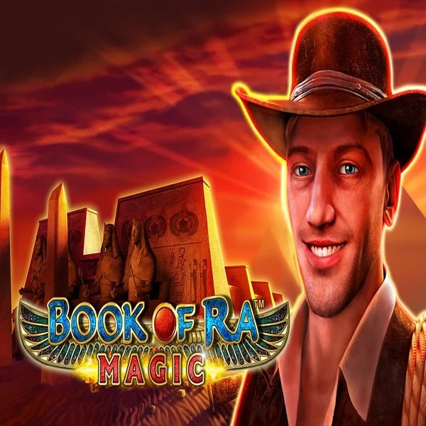 Book of Ra Magic slot logo by Greentube at Big Lucky Casino