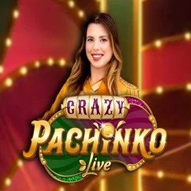 Crazy Pachinko slot logo by Evolution at Big Lucky Casino