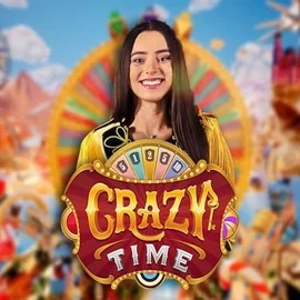 Crazy Time logo by Evolution at Big Lucky Casino