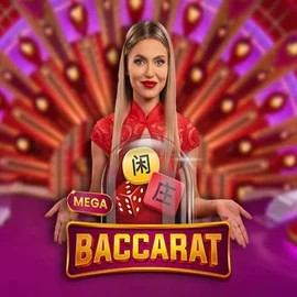 Mega Baccarat slot visual from Pragmatic Play available on big-luckycasino.org