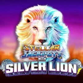 Stellar Jackpots with Silver Lion casino game by Lightning Box Game – featured logo at Big Lucky Casino