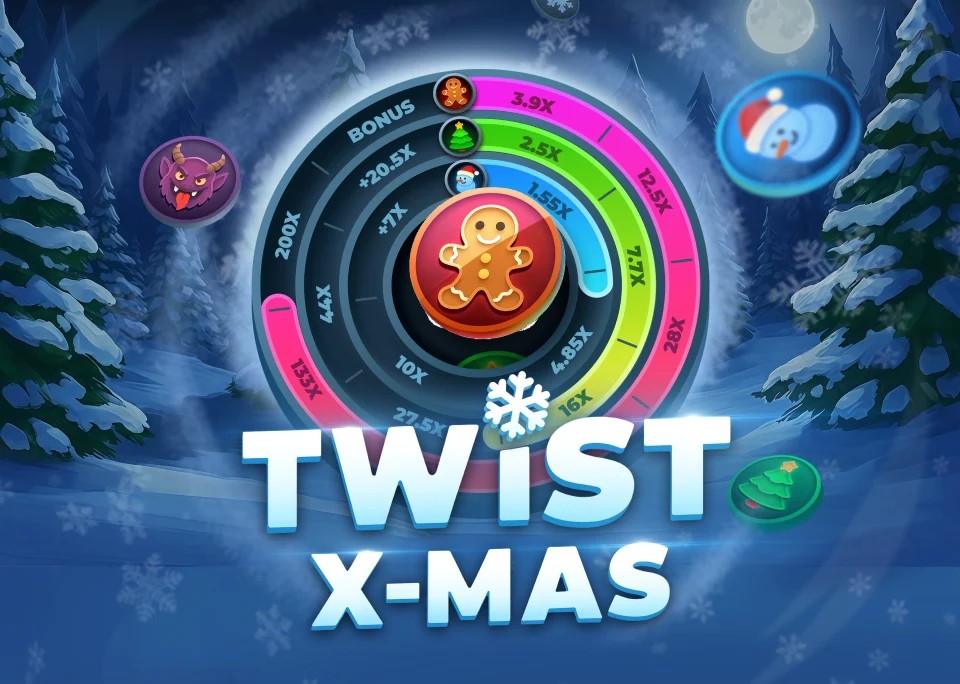 Twist X-mas casino game by InOut – featured logo at Big Lucky Casino